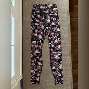 Lululemon Wunder Under Nulux Peony Hi-Rise Legging Pant Womens 4